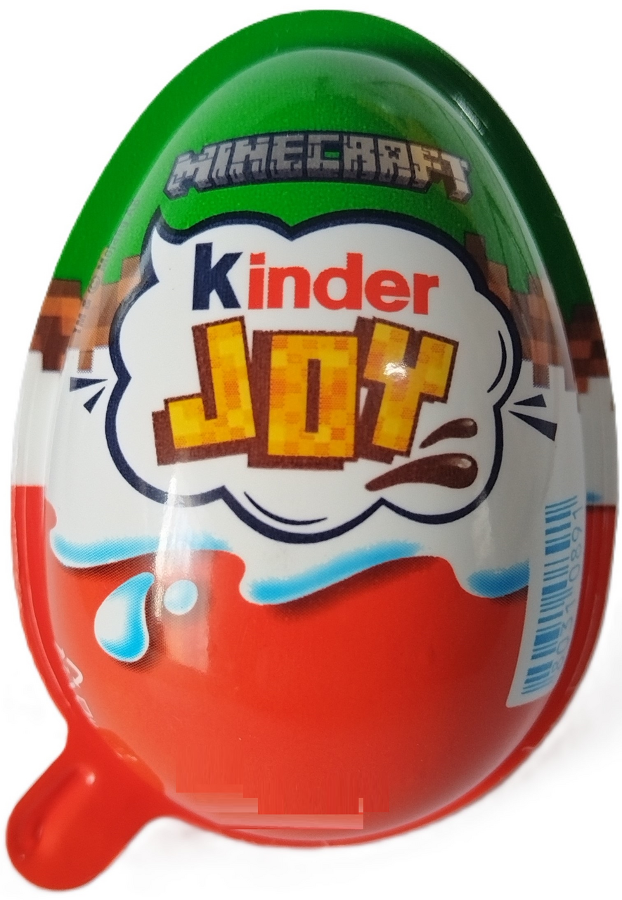 Яйцо шоколадное Kinder Joy Minecraft с игрушкой, 20г
