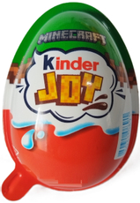 Яйцо шоколадное Kinder Joy Minecraft с игрушкой, 20г