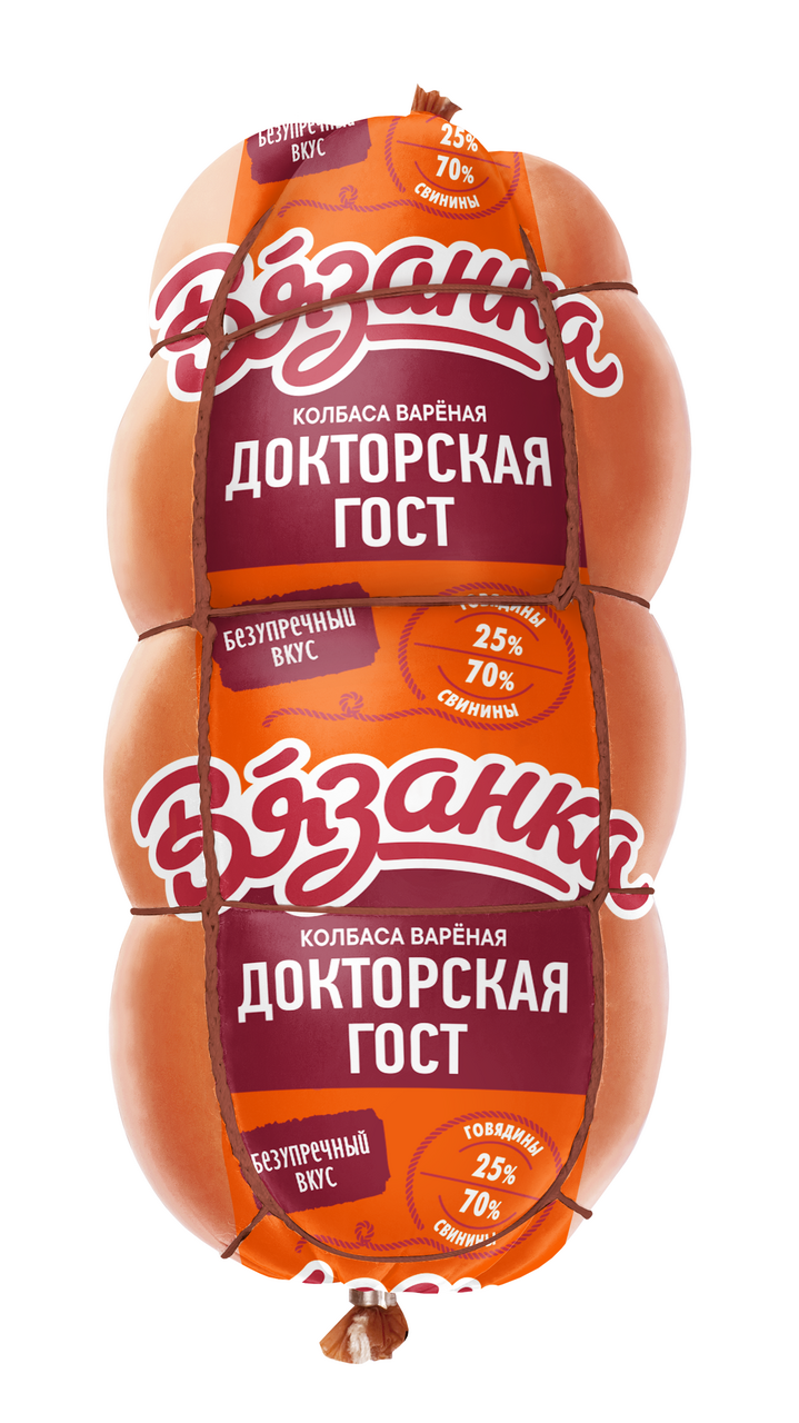 Колбаса Вязанка Докторская вареная, 400г