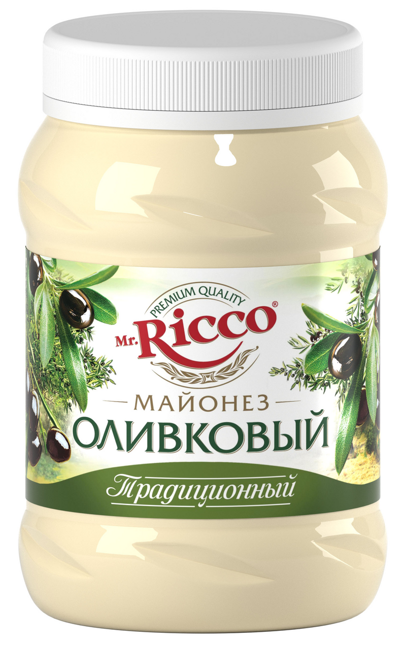 Майонез Mr. Ricco Оливковый традиционный 50%, 800г