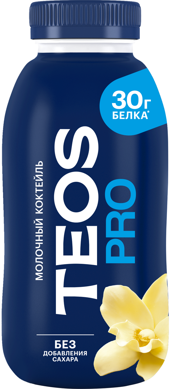 Коктейль молочный Teos Про ваниль, 330г