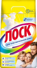 Стиральный порошок Лоск для чувствительной кожи, 2.4кг