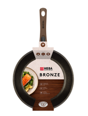 Сковорода индукционная Нева металл посуда Bronze с ручкой, 28см