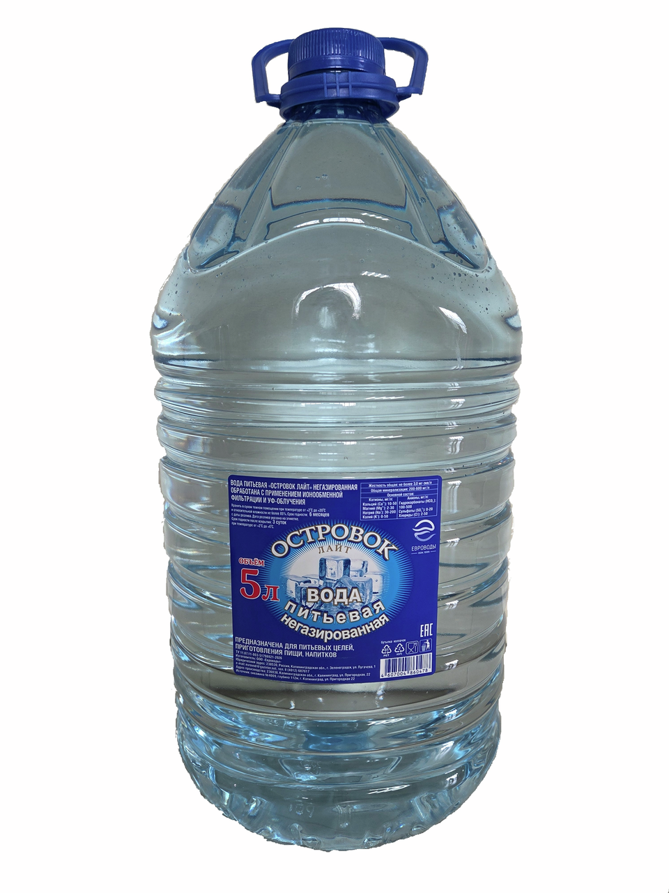 Вода Островок Лайт негазированная, 5л