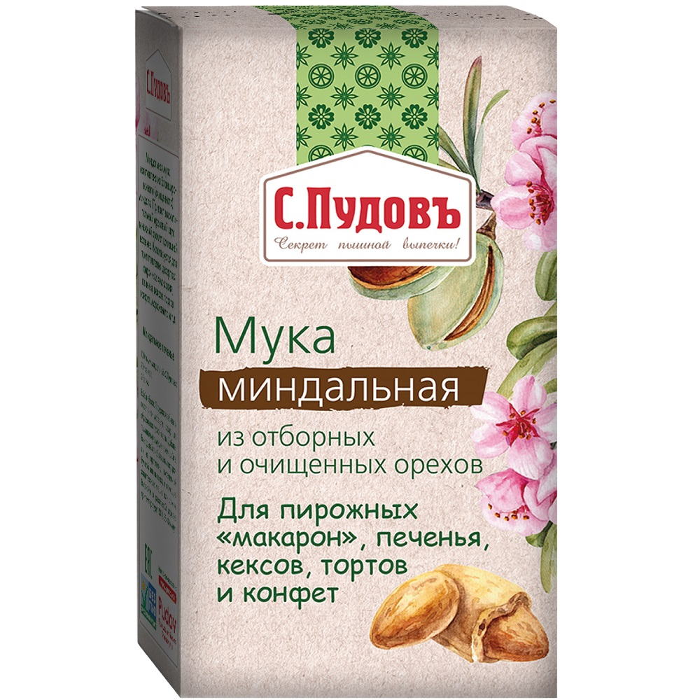 Мука С.Пудовъ миндальная, 100г