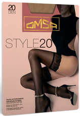Чулки женские Omsa Style 20 den карамель 4