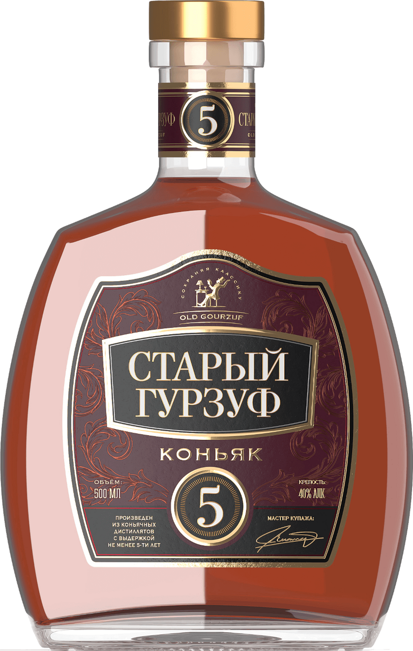 Коньяк Старый Гурзуф 5 лет, 0.5л x 6 шт