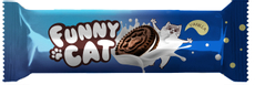 Печенье Funny Cat сахарное какао и ваниль, 95г