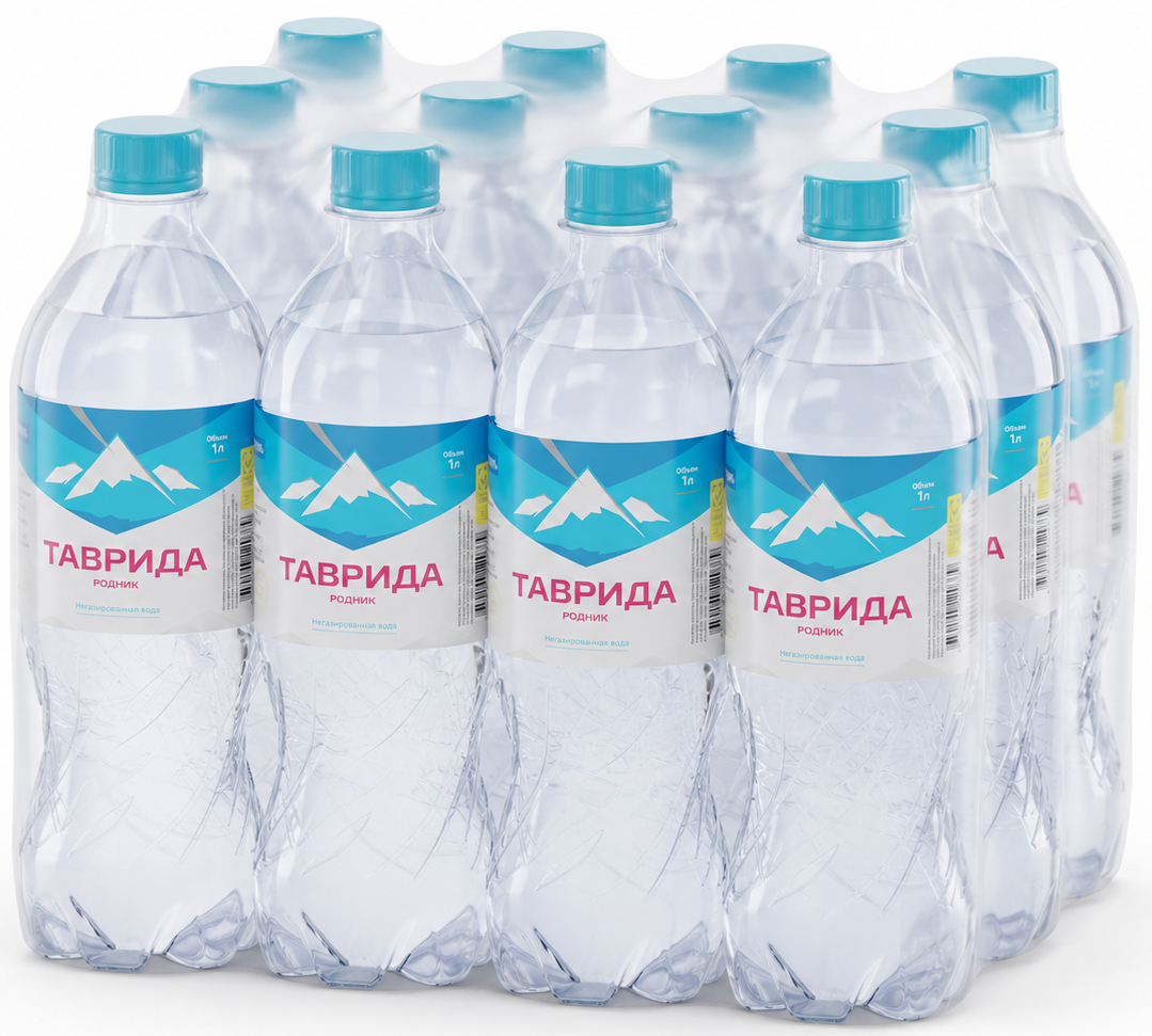 Вода Таврида родник негазированная, 1л x 12 шт