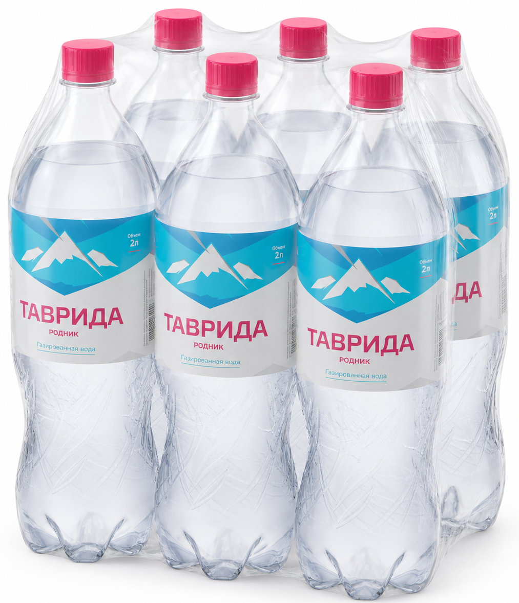 Вода Таврида родник газированная, 2л x 6 шт