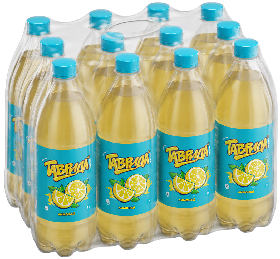Напиток Таврида родник Лимонад газированный, 1л x 12 шт