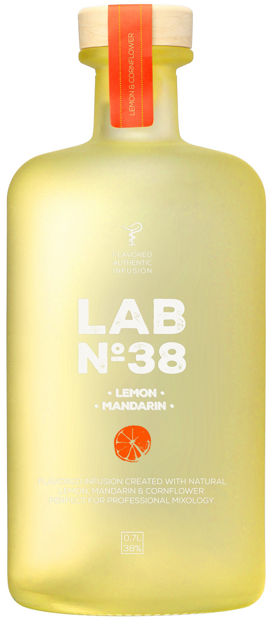 Настойка горькая LAB №38 лимон и мандарин, 0.7л
