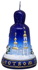 Свеча Колокольчик Рождественский, 10см