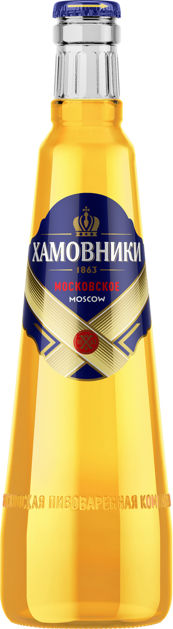 Пиво Хамовники Московское светлое, 0.45л