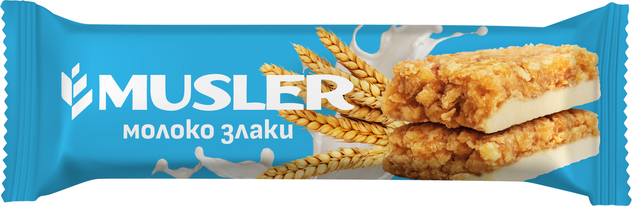 Батончик Musler мюсли молоко и злаки, 30г
