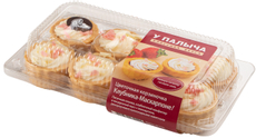 Пирожное У Палыча Корзиночка клубника и маскарпоне, 280г