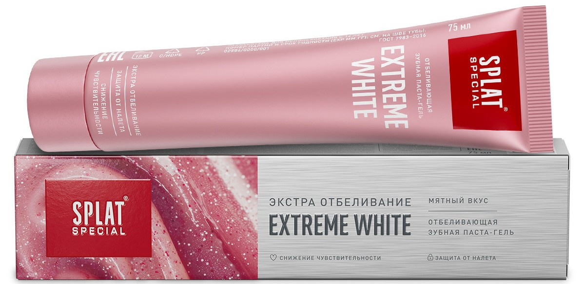 Зубная паста Splat Special Extreme White экстра отбеливание, 75мл
