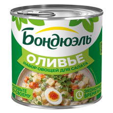 Набор овощей для салата Оливье Бондюэль, 425мл