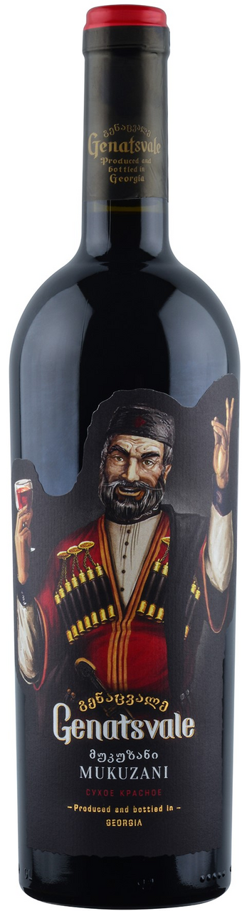 Вино Genatsvale Мукузани красное сухое, 0.75л