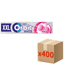 Жевательная резинка Orbit White XXL Bubblemint, 19г х 400 шт
