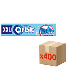 Жевательная резинка Orbit XXL сладкая мята, 19г х 400 шт
