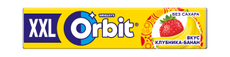 Жевательная резинка Orbit XXL клубника-банан, 19г