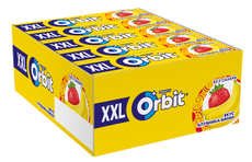 Жевательная резинка Orbit XXL клубника-банан, 19г х 20 шт