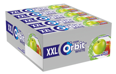 Жевательная резинка Orbit White Сочное яблоко без сахара, 19г х 20 шт