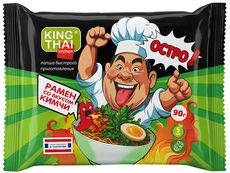 Лапша быстрого приготовления Kingthai Kitchen Рамен со вкусом Кимчи, 90г