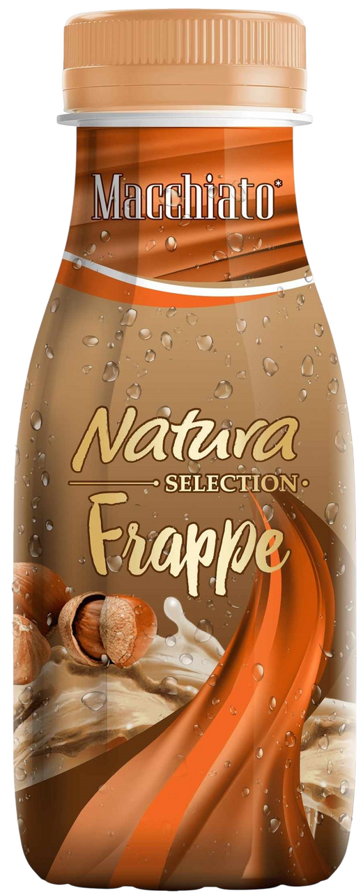 Напиток молочный Natura selection Frappe Coffee macchiato с кофе и вкусом лесного ореха 2.6%, 250г