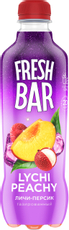 Напиток Fresh Bar личи-персик газированный, 480мл