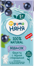 Напиток сокосодержащий ФрутоНяня с черной смородиной, 200мл