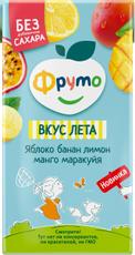 Напиток сокосодержащий Фруто яблоко, банан, лимон, манго, маракуя, 500мл