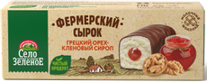 Сырок творожный Село Зеленое Грецкий орех с кленовым сиропом в молочном шоколаде 20%, 45г