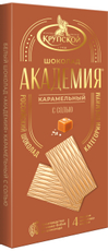 Шоколад белый Славянка Академия Карамельный с солью, 88г