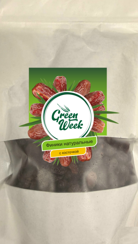 Финики сушеные Green Week Каб-Каб с косточкой, 200г