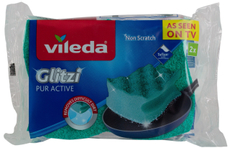 Губка Vileda Pur Active профилированная 9.5х14см, 2шт
