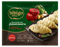 Дамплинги Bibigo Королевские с говядиной и черным перцем, 300г