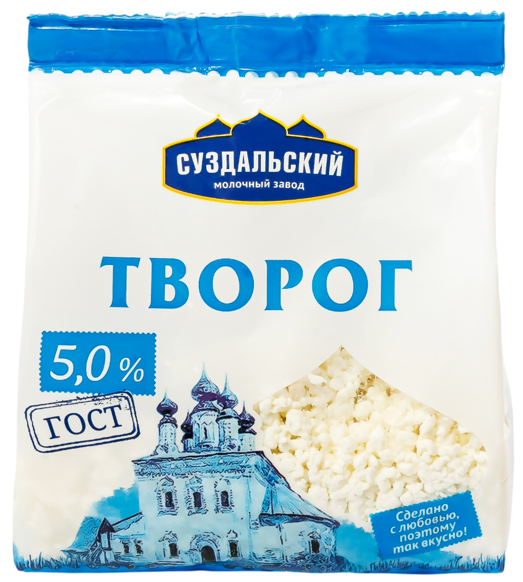 Творог Суздальский МЗ 5% ГОСТ, 270г