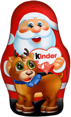 Шоколад молочный Kinder фигурный в форме новогодних персонажей, 69г