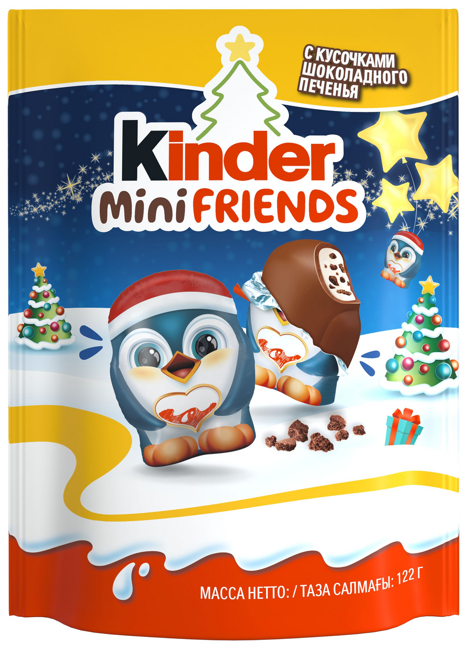 Конфеты Kinder Mini Friends с печеньем, 122г