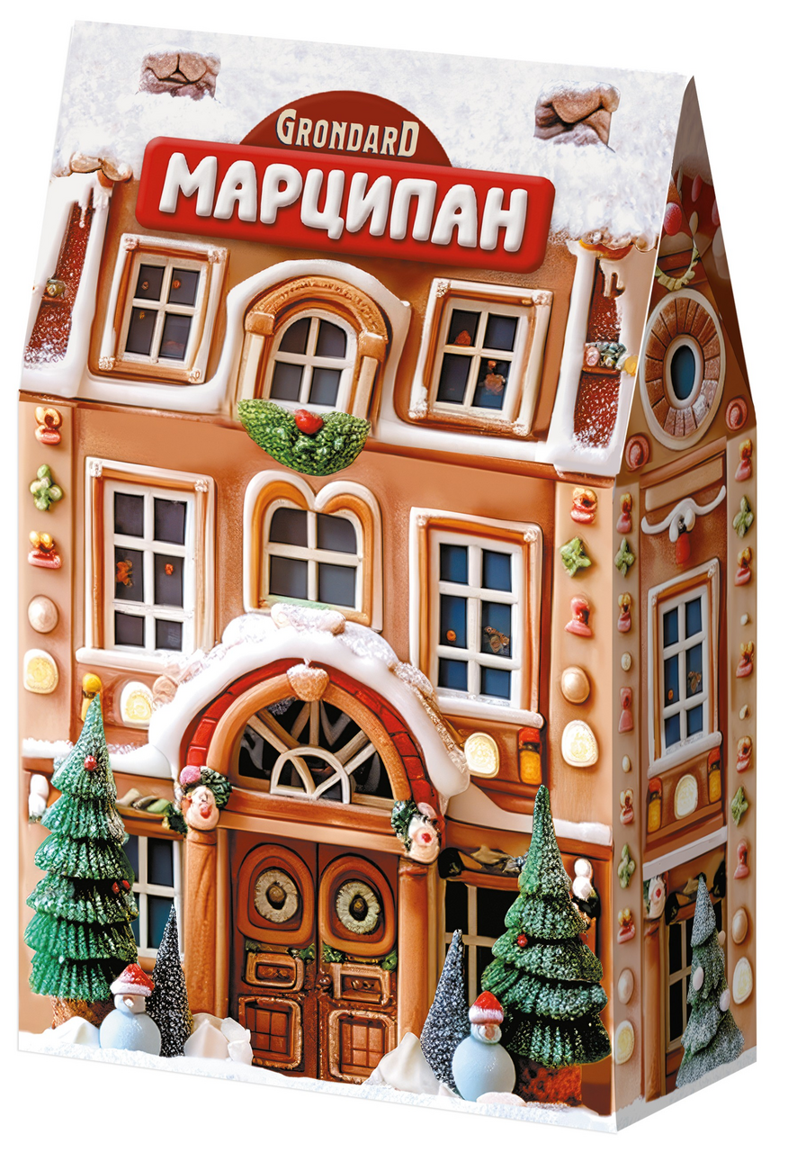 Конфеты Grondard Марципановые Яблоко и корица глазированные, 84г