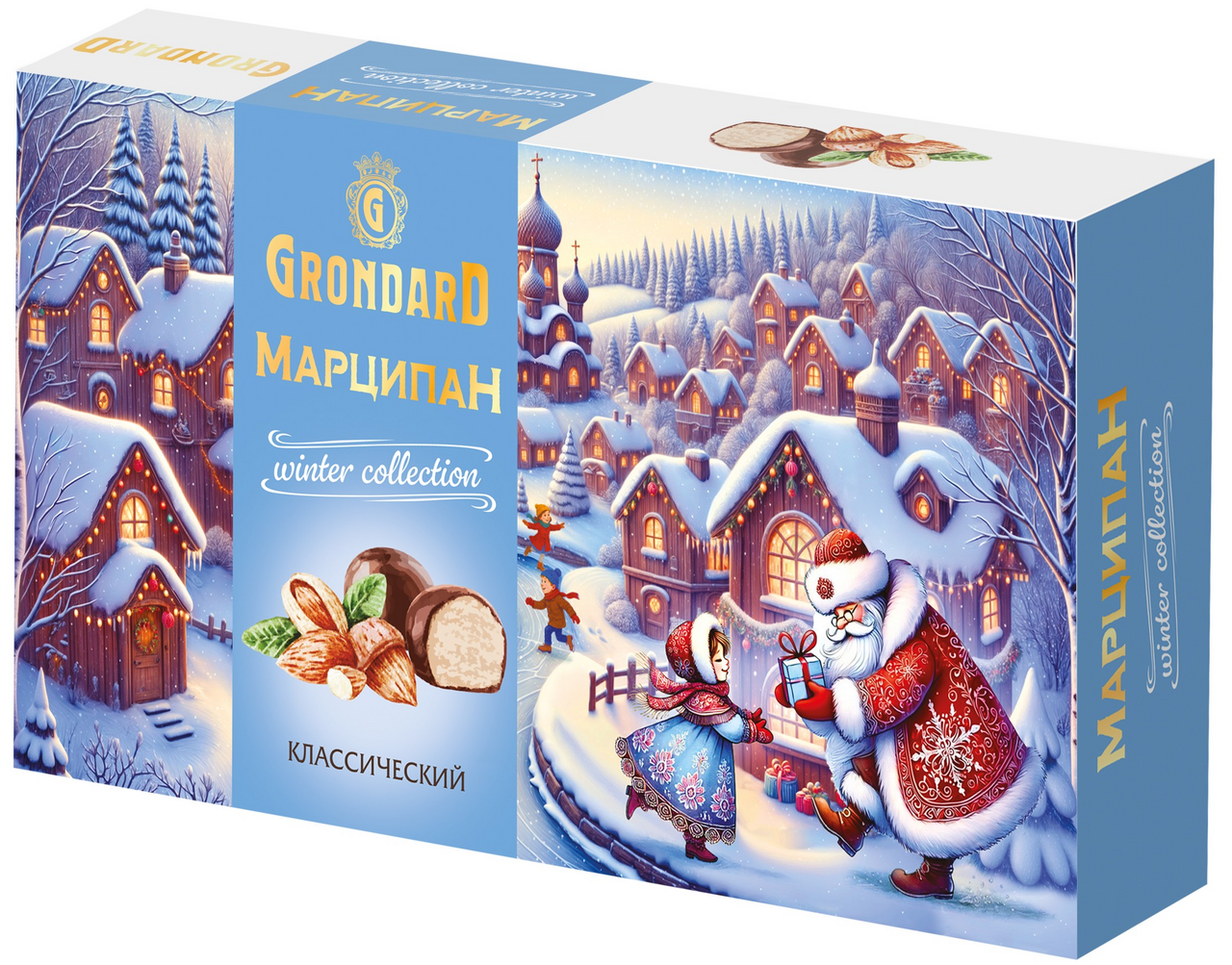 Конфеты Grondard Марципановые классические глазированные, 126г