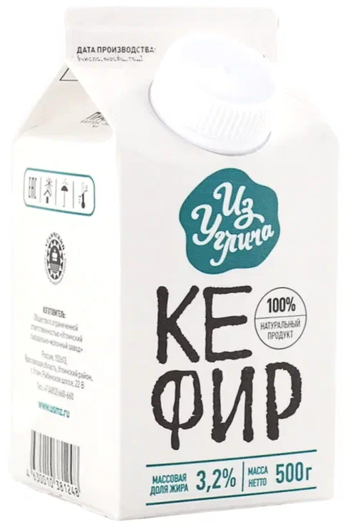 Кефир Из Углича 3.2% ГОСТ, 500г