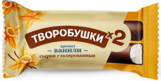 Сырок глазированный Творобушки 2 две палочки с ароматом ванили 23%, 45г