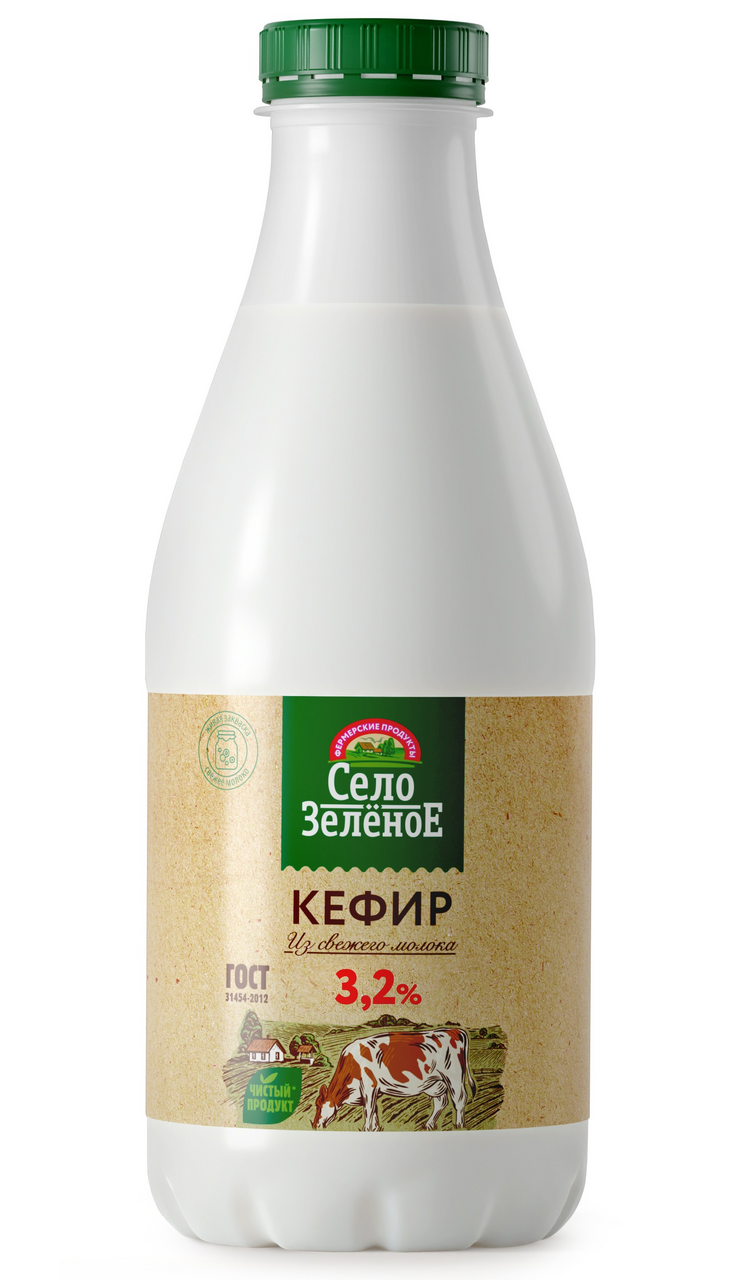 Кефир Село Зеленое 3.2% ГОСТ, 930г