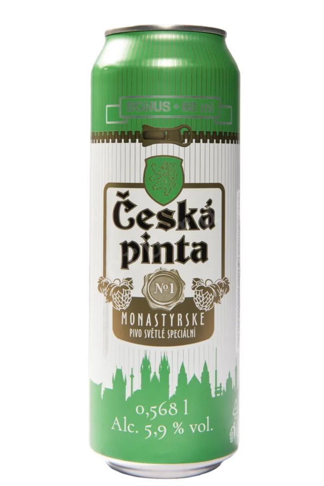 Пиво Ceska Pinta №1 Monastyrske светлое, 0.568л