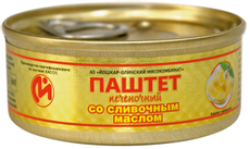 Паштет печеночный Йола со сливочным маслом №1с ключом, 100г
