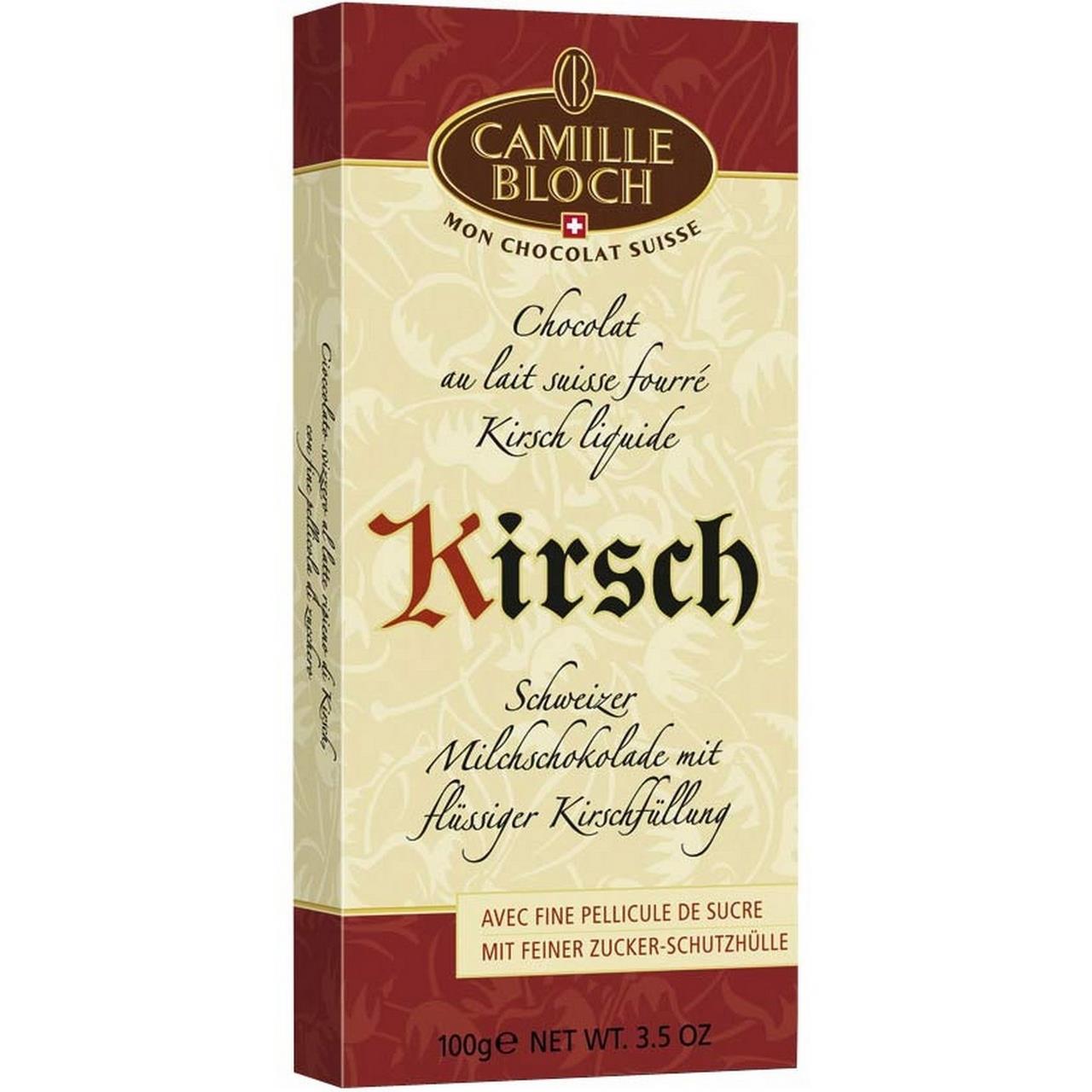 Молочный шоколад с вишневым ликером CAMILLE BLOCH, 100 г