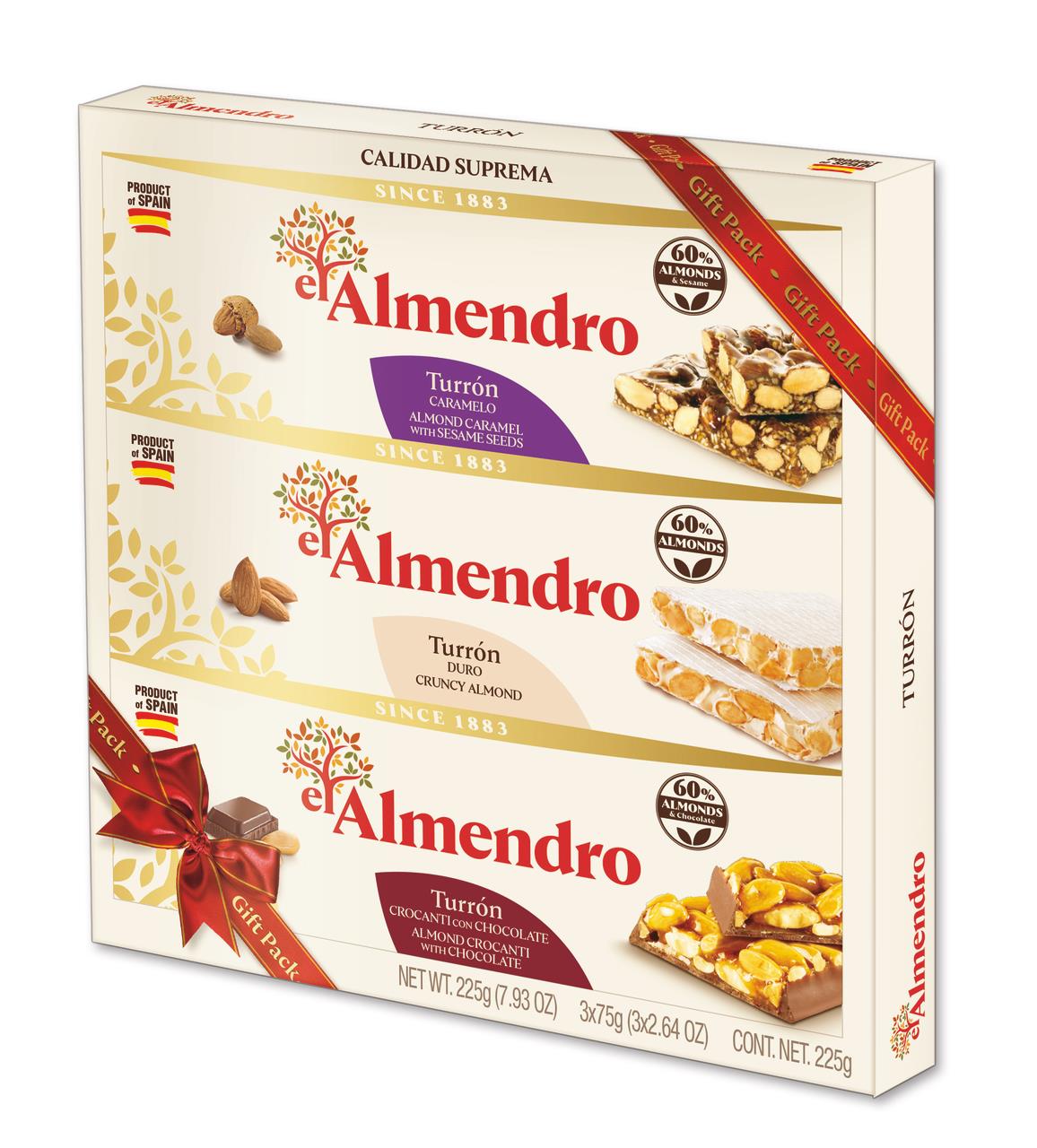 Шоколад Ассорти EL ALMENDRO в подарочной упаковке, 225 г